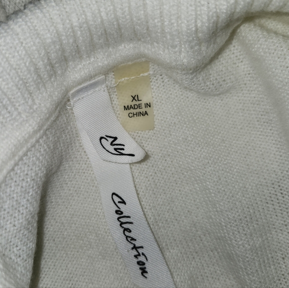 NY Collection Cowl Neck Sweater Dress - Picture 5 of 5